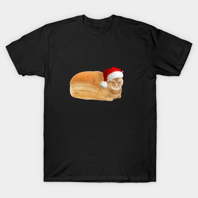 Christmas Cat Loaf T-Shirt by pwbstudios